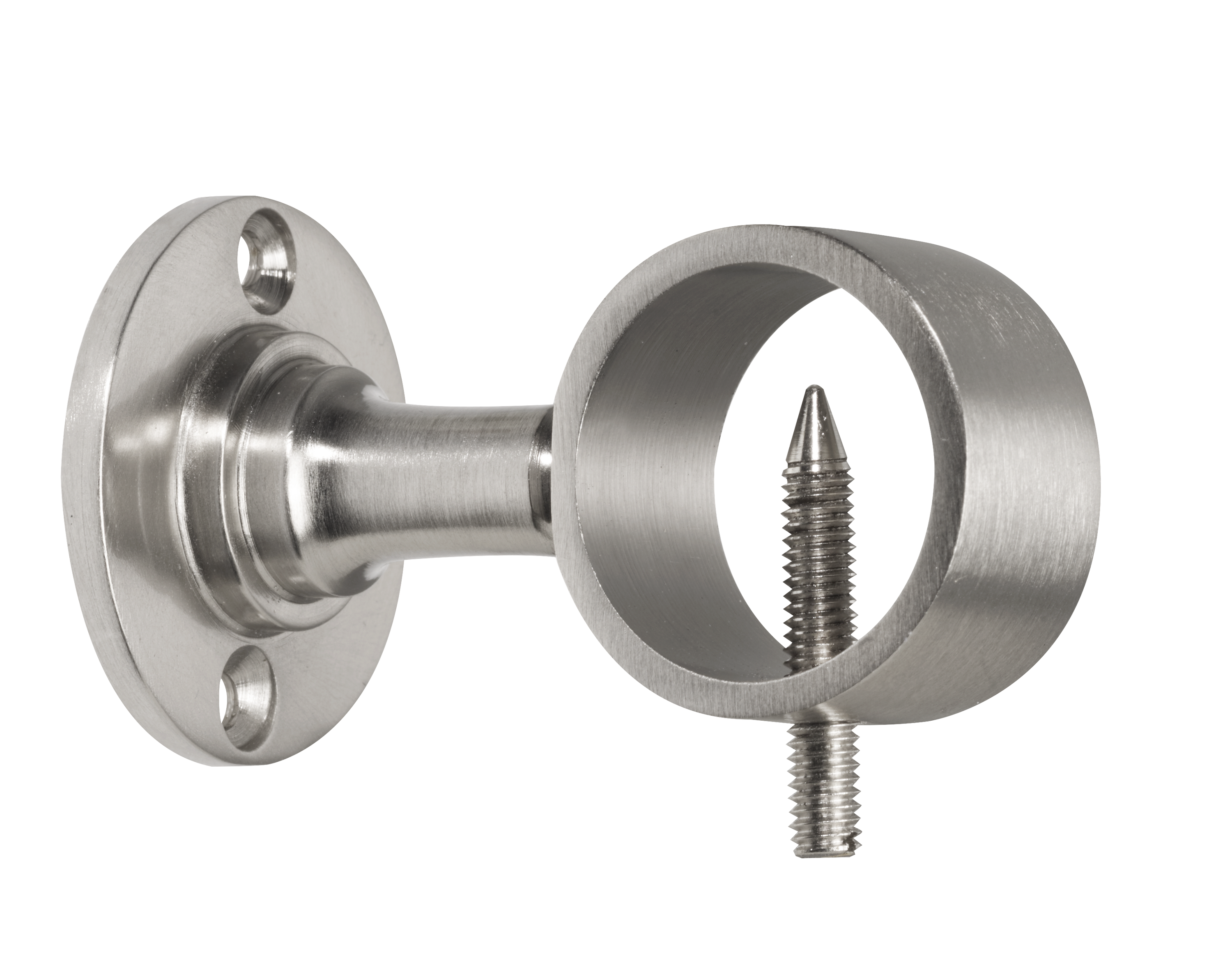 Seilhalter mit Schraublöchern Messing brüniert Ø 30 mm