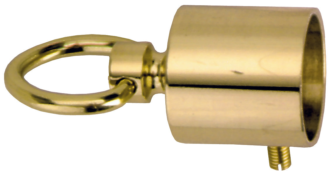 Seilendbüchsen mit Ring Messing brüniert Ø 30 mm