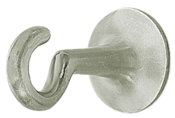 Seilendhaken mit Stockschraube Messing Messing brüniert