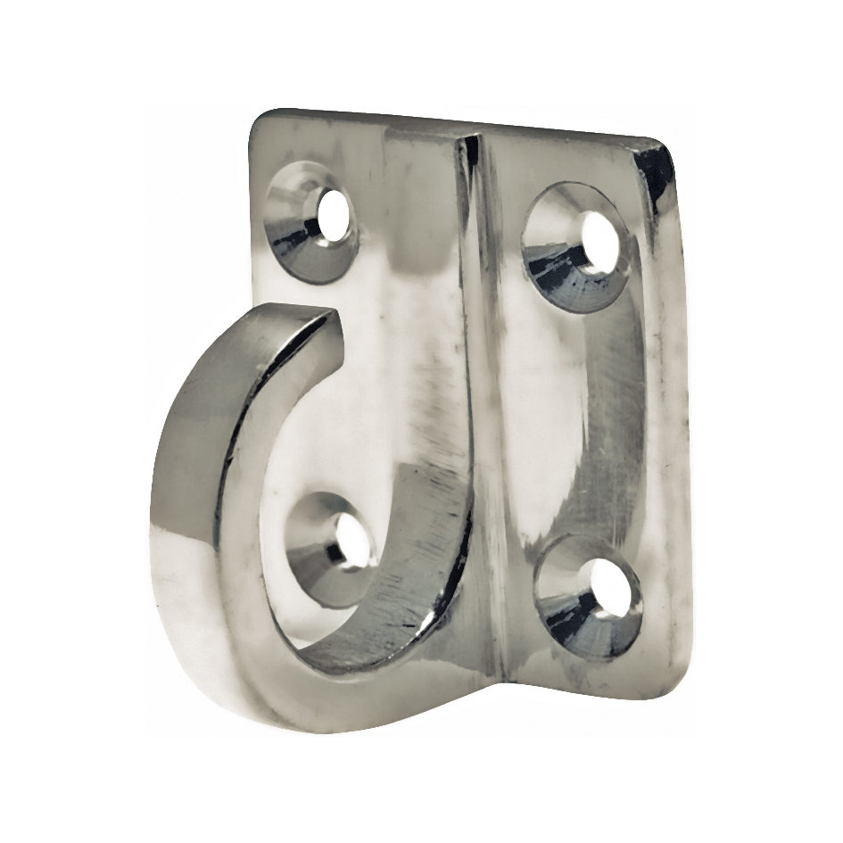 Seilendhaken mit Schraublöchern Messing