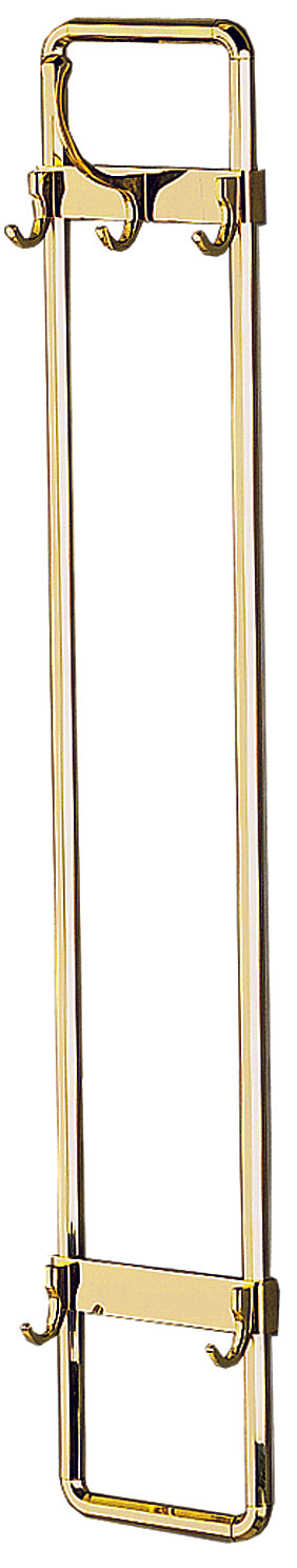 Garderobenelement Achtkantrohr Messing
