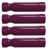Stabhaken mit Rille dunkelviolett 4er-Set