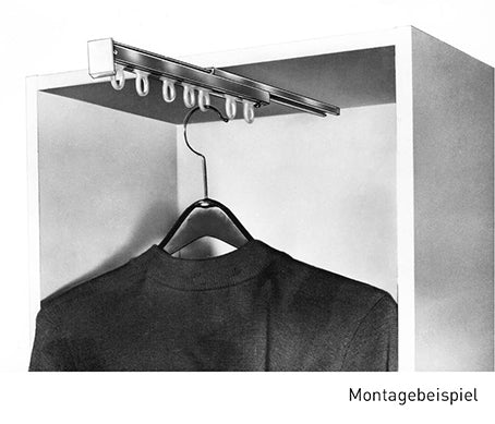 Garderobenauszug Aluminium