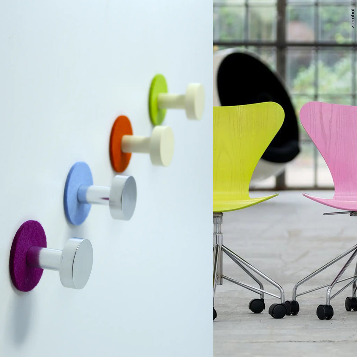 Farbenfroher Lüneburg – Bunte Filz-Haken