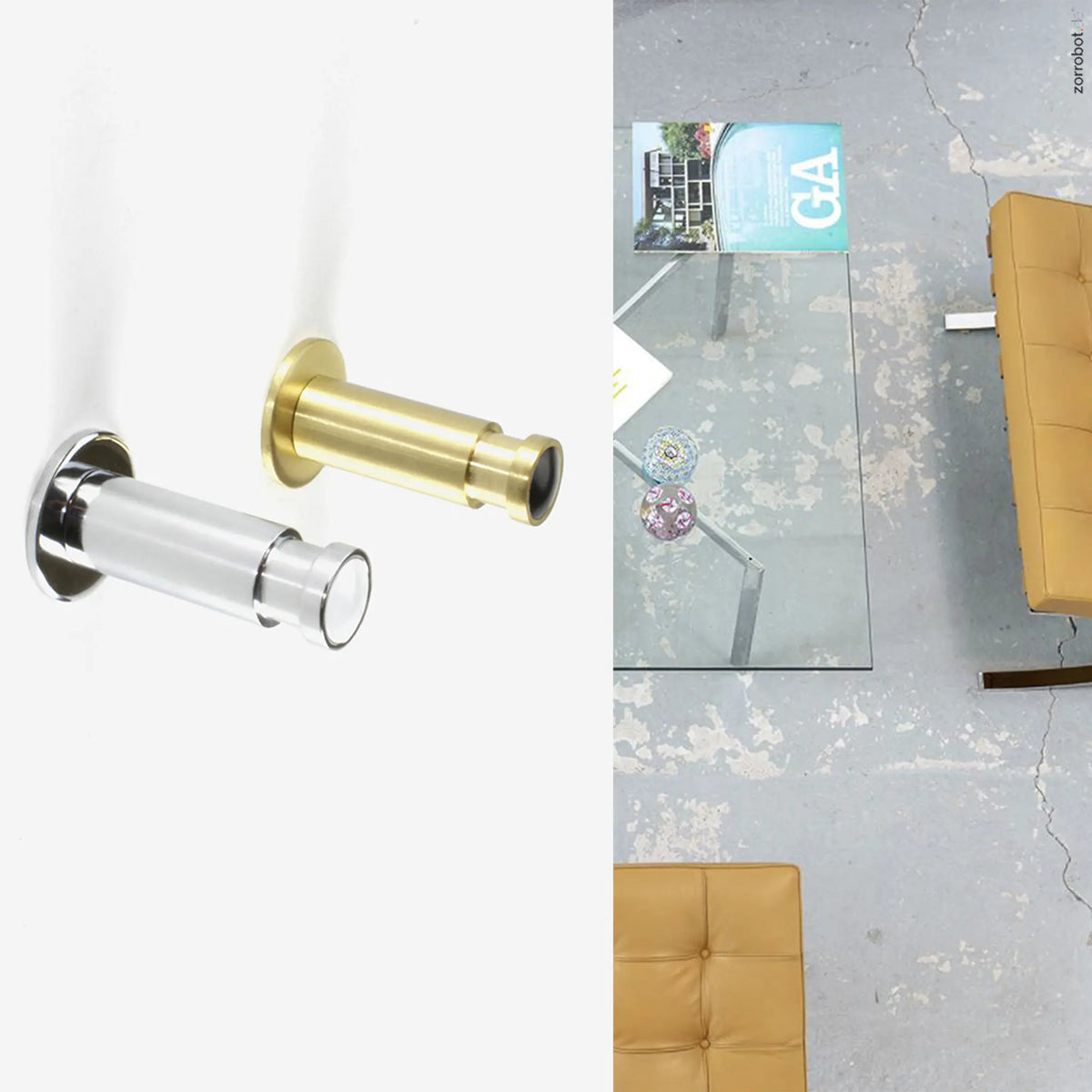 RONDISTO Stabhaken Messing