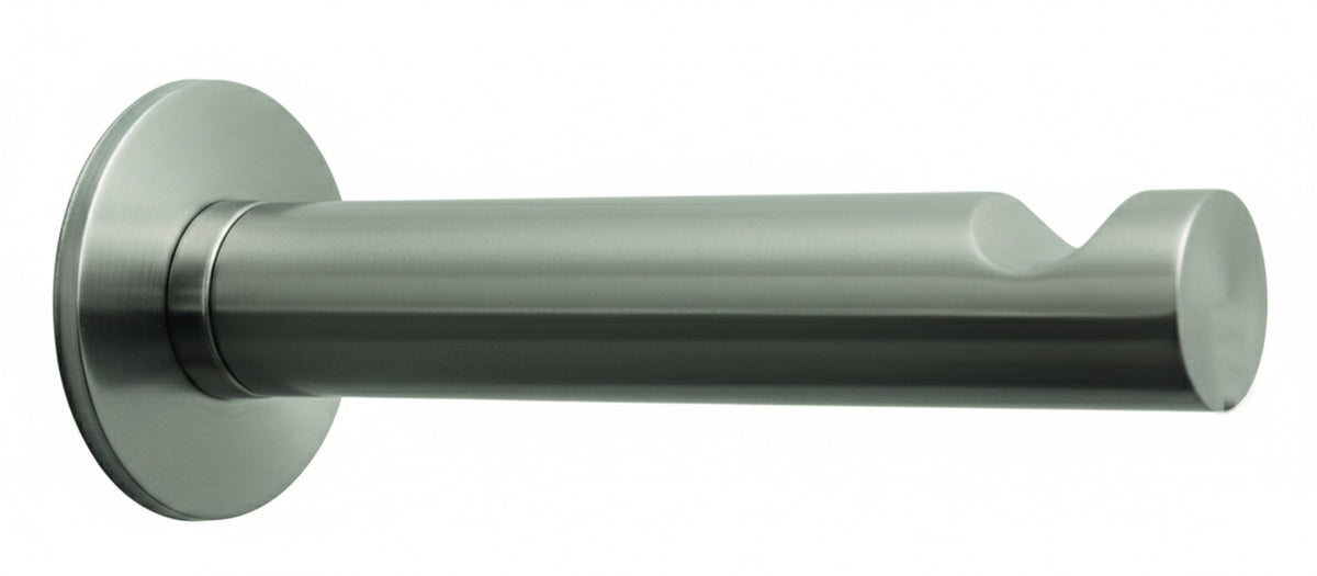 Stabhaken mit Kerbe Messing matt vernickelt